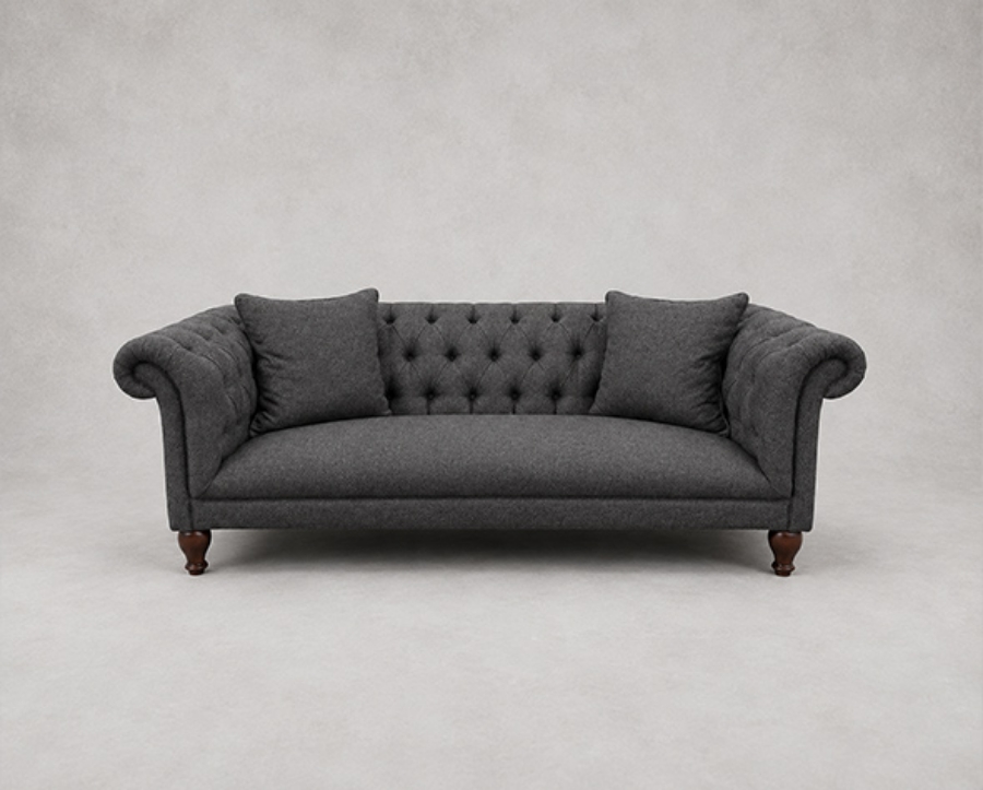 Outlet West Sussex: Arncliffe 3 seater sofa in Warwick Keylargo Anthracite