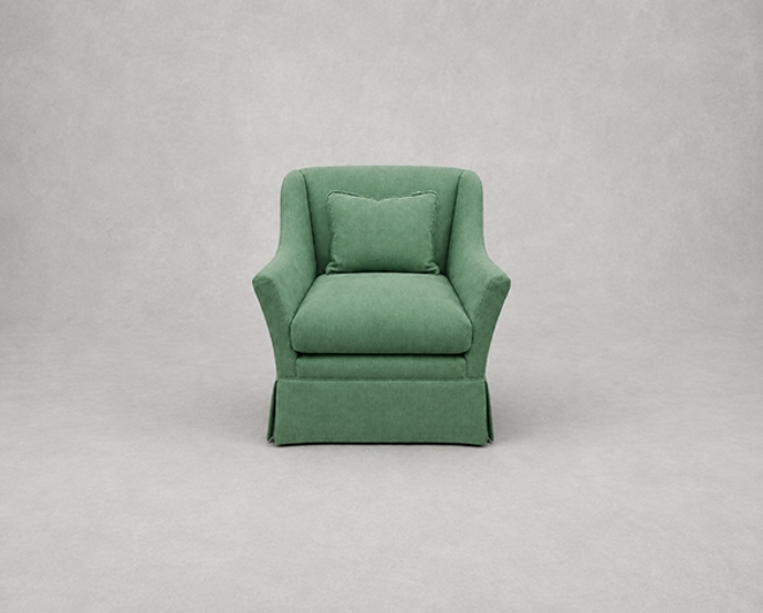 Outlet Nottingham: Cromer Chair with Valance in Signature Plain Forest