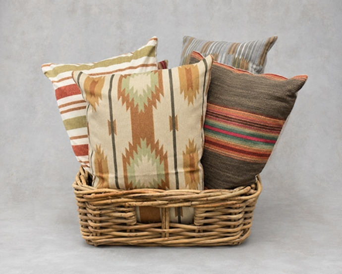 Outlet West Sussex: Scatter cushions in Andrew Martin Mexican fabrics