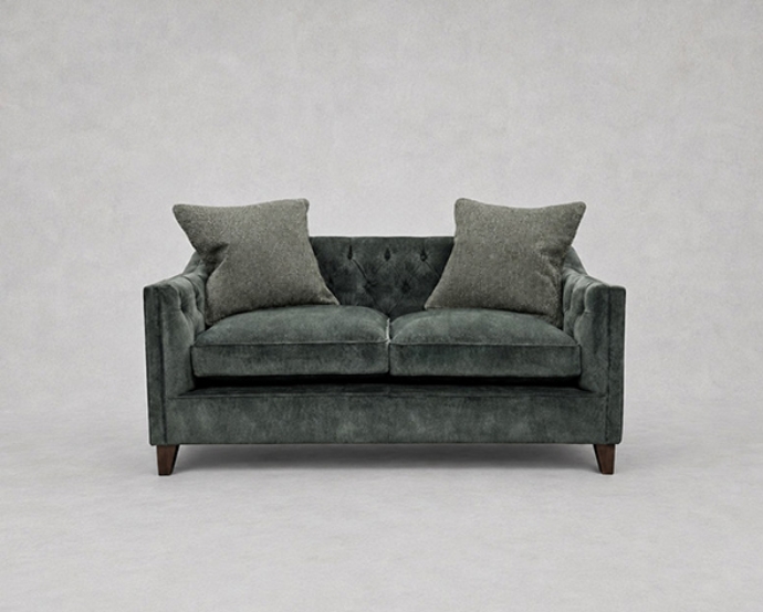 Outlet West Sussex: Haresfield 2 seater sofa dipped arm in Warwick Lovely Velvet Jade