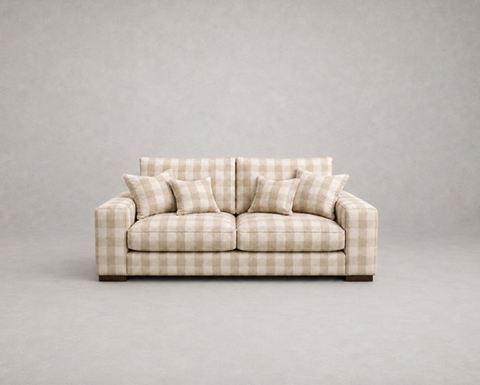 Outlet Salisbury: Richmond 2.5 seater sofa Sussex Gingham Small Ash