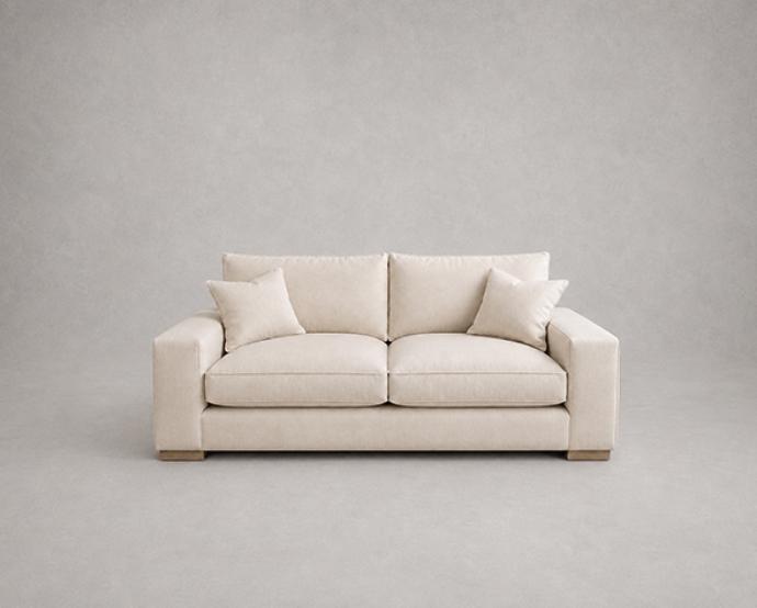 Outlet Manchester: Richmond 3 seater sofa in Romo Linara Chamois