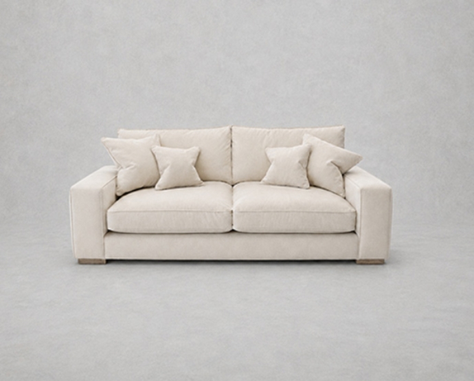 Outlet Tunbridge Wells: Richmond 3 seater sofa in Romo Linara Chamois
