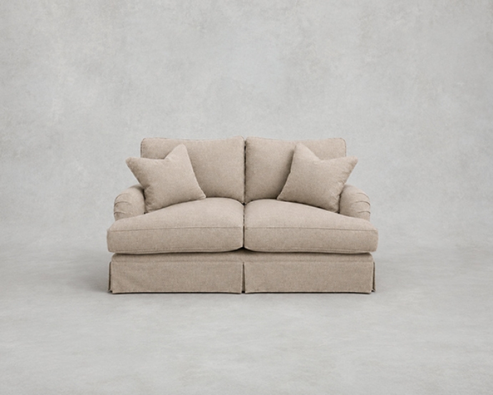 Outlet Bury St Edmunds: Alwinton 2 Seater Loose Cover Sofa in Whernside Herringbone Spring Grass
