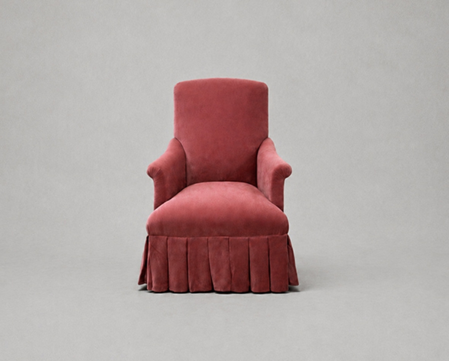 Outlet West Sussex: Snape chair in Stockwell Velvet Blush