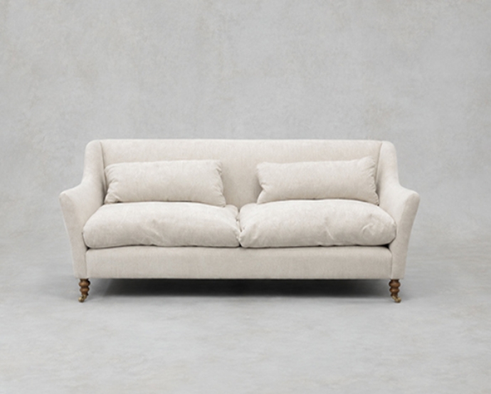 Outlet West Sussex: Cromer 3 seater sofa in Cristina Marrone Finesse Chalk