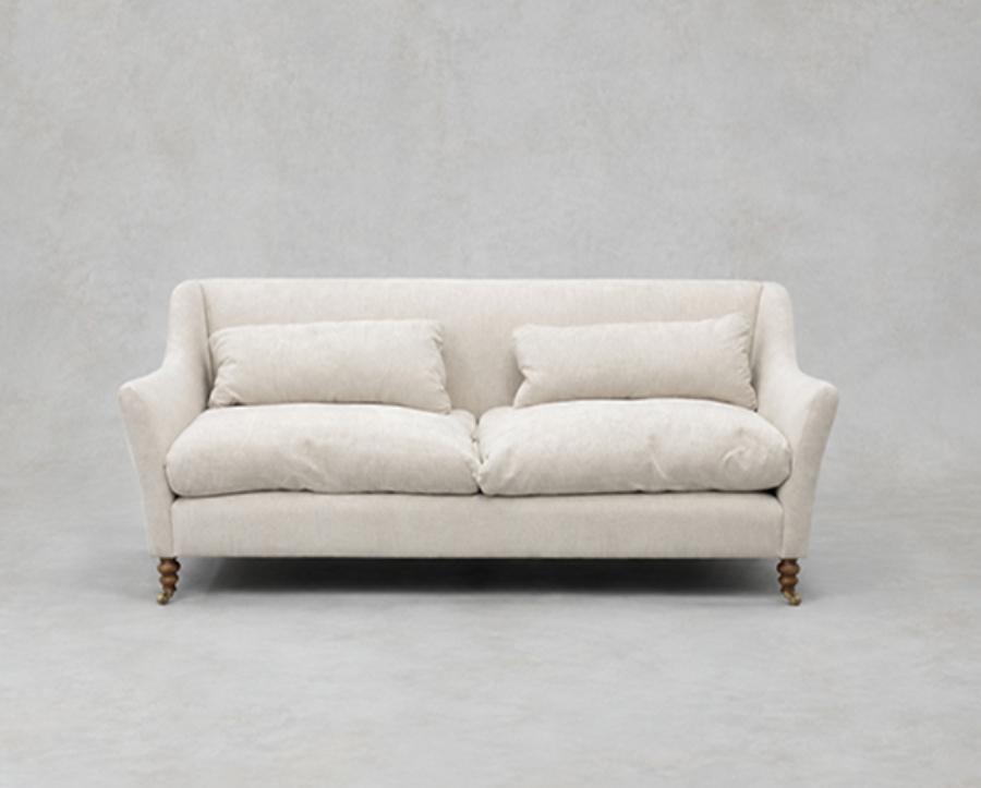 Outlet West Sussex: Cromer 3 seater sofa in Cristina Marrone Finesse Chalk