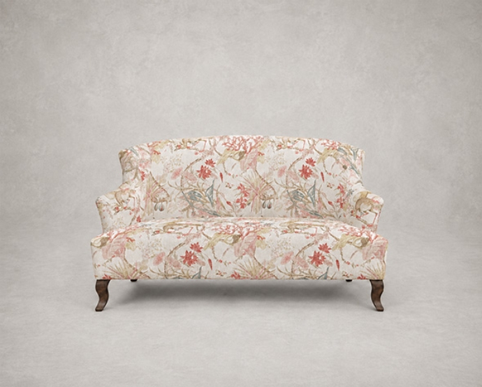 Outlet Salisbury: Grassington 2.5 seater sofa in Floral Linen Lily Pad Vermillion