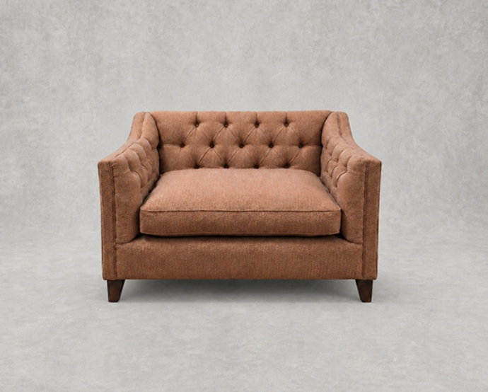 Outlet West Sussex: Haresfield snuggler dipped arm in Classic Herringbone Marmalade