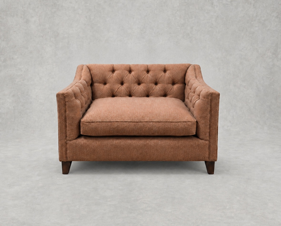 Outlet West Sussex: Haresfield snuggler dipped arm in Classic Herringbone Marmalade