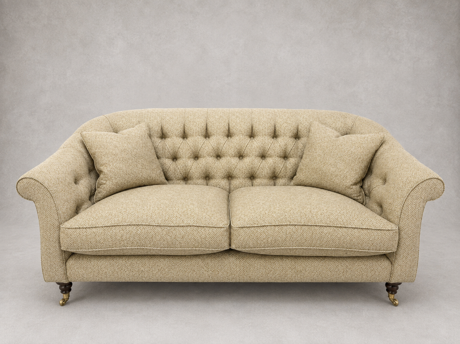 Outlet West Sussex: Abbotsbury 3 Seater sofa in Sussex Parquet Harvest
