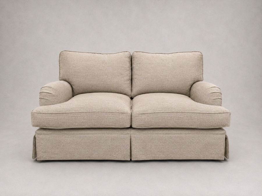 Outlet Manchester: Alwinton 2 seater loose cover sofa in Whernside Herringbone Delphinium
