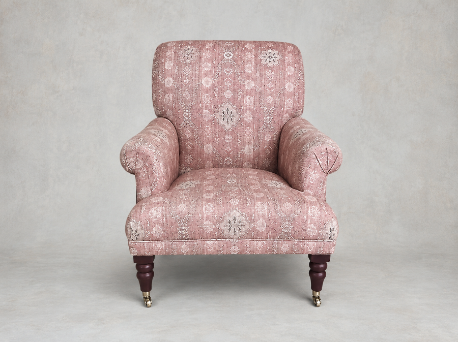 Outlet St Albans: Midhurst chair in V&A Threads of India Regal Arabesque Flame