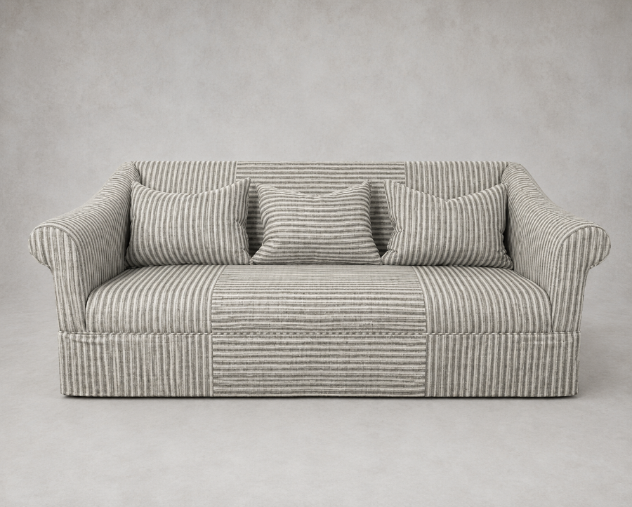 Outlet Leamington Spa: Turnberry 3 seater sofa in Stockport Stripe Hunter