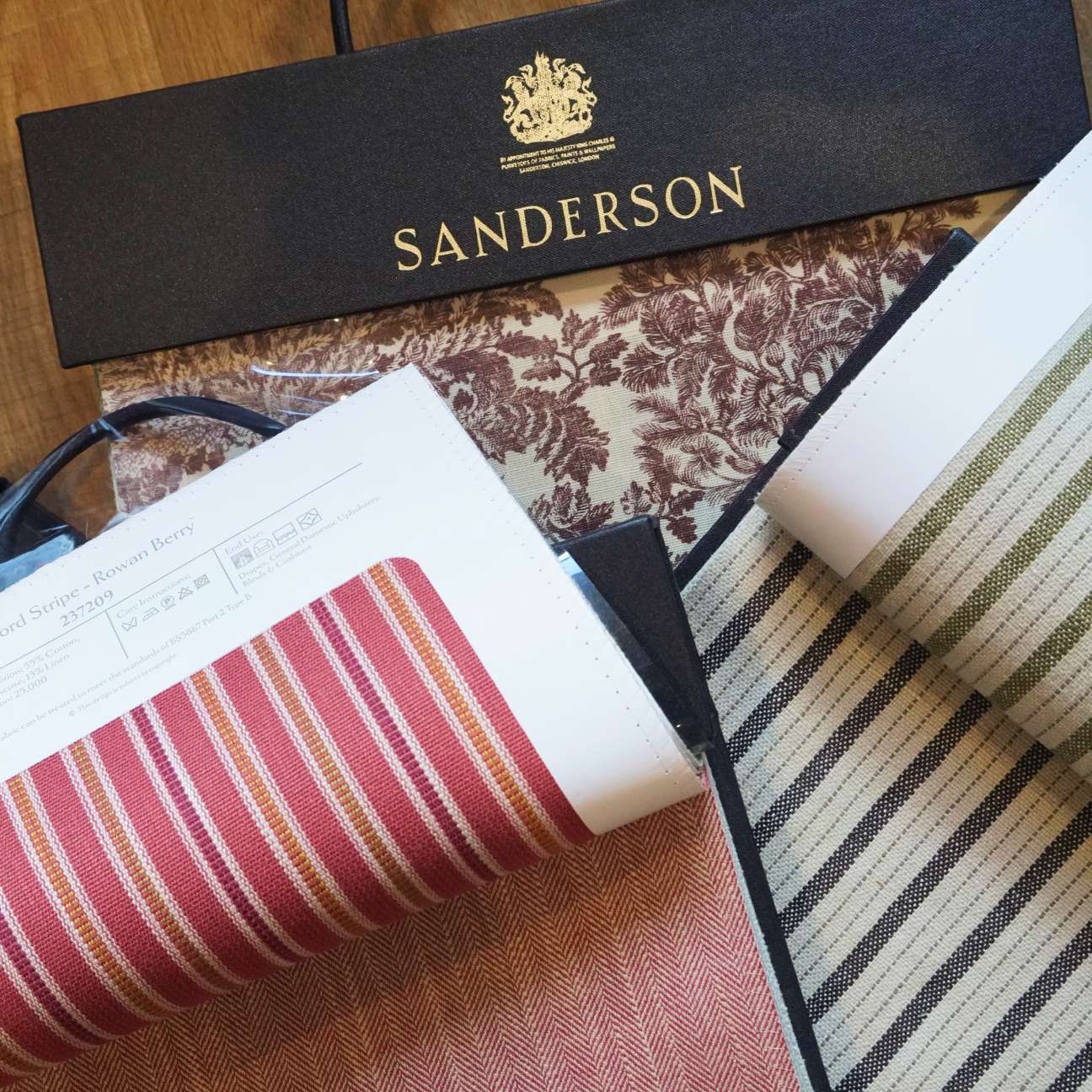 A selection of Sanderson fabrics in our library