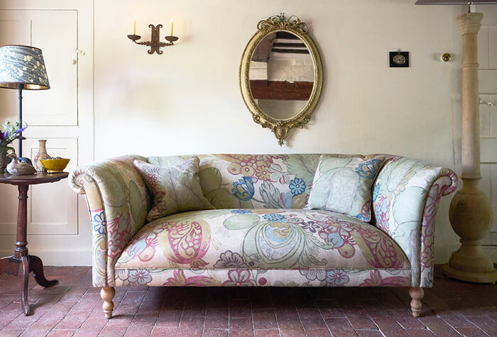 The scroll arm Chesterfield sofa